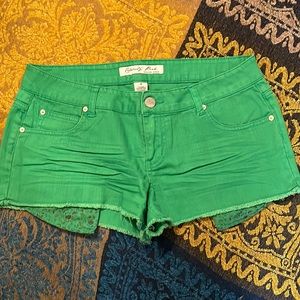 Green Celebrity Pink Shorts